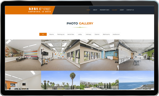 Single property commercial website